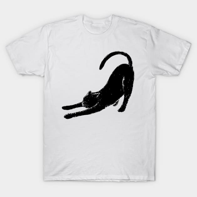 Stretching Cat T-Shirt by StefanoArtibani